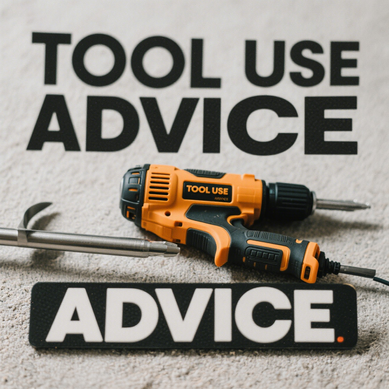 TOOL USE ADVICE - How to Choose a Tool